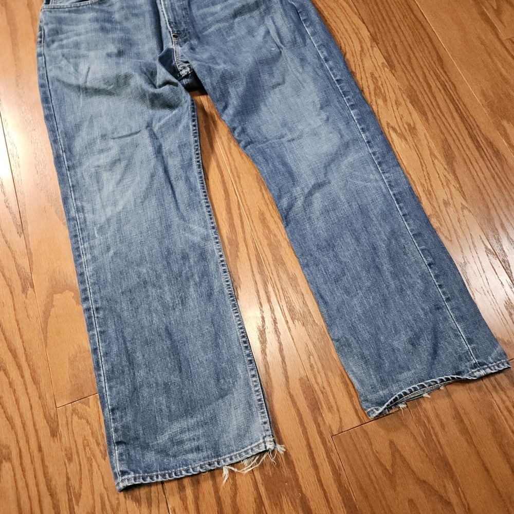 Polo Ralph Lauren Mens Straight Leg Distressed Medium Wash Denim Jeans 36x30 - Picture 9 of 11